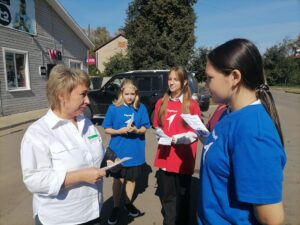 во время акции